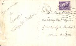 CPA Lourdes the Basilica and the interallied monument