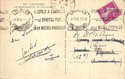 CPA Lourdes the Basilica And the Martyrdom