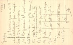 CPA Lourdes View taken strong Castle