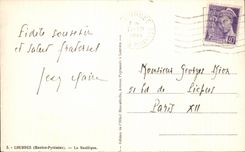 CPA Lourdes the Basilica