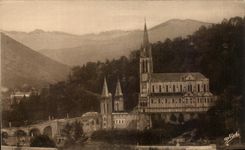 CPA Lourdes Basillque and the Valley of Argeles
