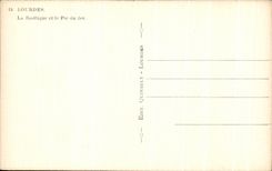 CPA Lourdes the Basilica and the Peak of Jer