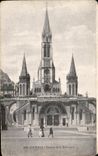CPA Lourdes Frontage of the Basilica