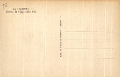 CPA Lourdes Entrance of the Esplanade