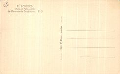 CPA Lourdes Paternal House of Bernadelte Soubirous