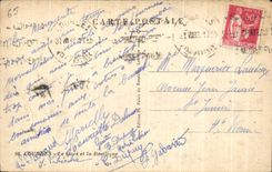 CPA Lourdes Gave and the Basilica