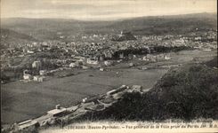 CPA Lourdes (the High Pyrenees) View of the City taken of the Peak of Jer
