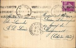 CPA Lourdes With the Miraculous Cave I Al request for you