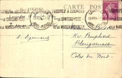 CPA Lourdes the Basilica seen from of the Castle