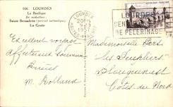 CPA Lourdes the Basilica Sainte Bernadette the Cave