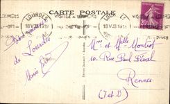 CPA Lourdes the Basilica seen of the Castle Fort