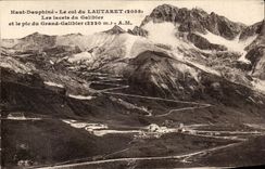 CPA Haut Dauphine Le Col du Lautaret Les Lacets du Galibier et le Pic du Grand Gallbier