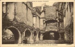 CPA Castle of Murols the Cloister and the room of the Knights