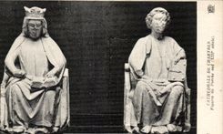 CPA Cathedral Of Chartres Figures of the southern Porch