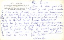 CPA Lourdes the Basilica Underground Black and white St