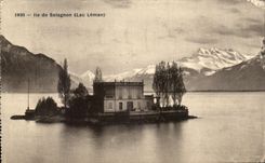 CPA Island of Salagnon lake leman