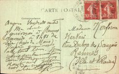 CPA Angers Rene and the Castle Cart Horse