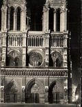 CPA Paris And Its Wonders Seen Of Night On the Frontage Of the Notre Dame Cathedral