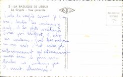 CPA Basilica De Lisieux la opinion de la cripta