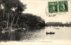 CPA Enghien Les Bains a Picturesque Corner Of the Lake
