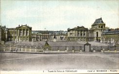 CPA Facade Du Palais De Versailles