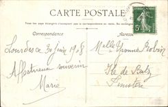 CPA Lourdes Seen of the Basilica