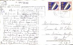 CPA la caminata azul de Dimension Of Niza del ingles