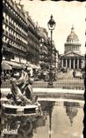 CPA Paris the Pantheon and the Street Souffiot