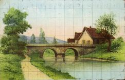 CPA Maison au bord de l'eau