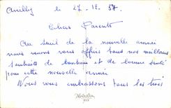 La fantasia de CPA florece Feliz Ano Nuevo