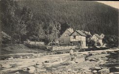 CPA Houses in Alsace sinning Child