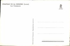 CPA Castle Of Bussiere Commun runs