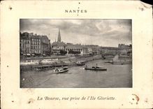 CPA Nantes the Stock Exchange Seen from Of the Island Gloriette