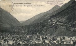 CPA the illustrated Pyrenees Cauterets View the peak of Viscos