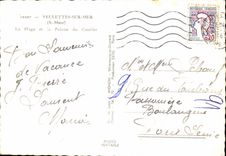 CPA Veulettes sur Mer La Plage et la Palaise du Catelier