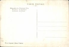 CPA National committee Of the Monument To the Glory Of the French Infantry Militaria