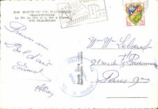 CPA Road Of the Collar D' Aubisque the peak of Ger and Iron Horse towards Good Water