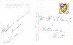 Out-of-date CPA St Jean Foot Of Port Houses on Nive