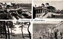 CPA Arcachon La Plage Le Casino Mauresque La Dune Plage des Abatilles