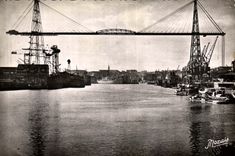 CPA Nantes the Port and the Transporter bridge