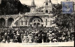 CPA Lourdes the mass of the miracules