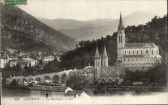 CPA Lourdes the basilica