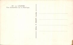 CPA Lourdes Overall picture on the basilica