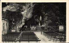 CPA Lourdes the miraculous Cave