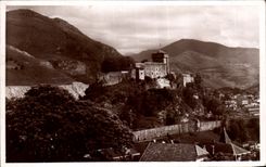 CPA Lourdes the Castle Fort and Peak of Jer