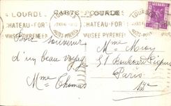 CPA Lourdes the Basilica and the Martyrdom