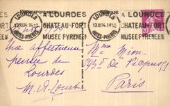 CPA Lourdes the Basilica and the Cave