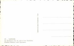 CPA Lourdes the Basilica seen of dimension and the Pyrenees