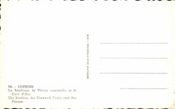 CPA Lourdes the Basilica the Couronnee Virgin and the Cure of Ars