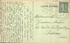 CPA Lourdes the Basilica And the Chain Of the Pyrenees